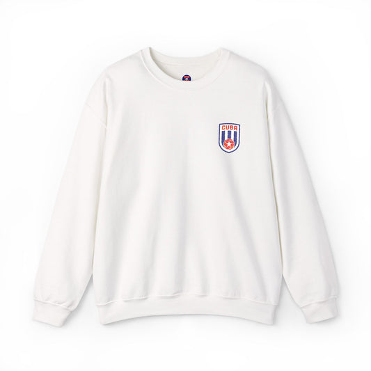 Crewneck con Escudo Bordado de Cuba