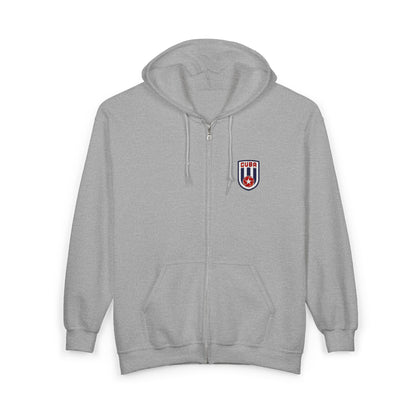 Hoodie con Cierre y Escudo de Cuba